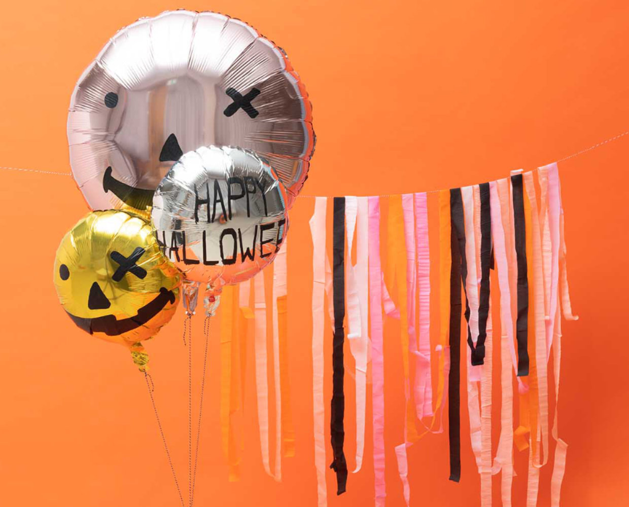 Halloween Party Deko mit Folienballons