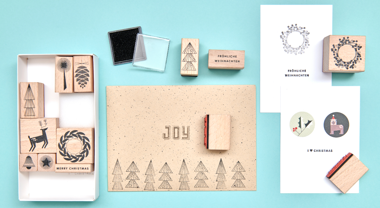 Transparenter Stempel "Merry Christmas" – Für Grußkarten, Scrapbooking & Bastelarbeiten