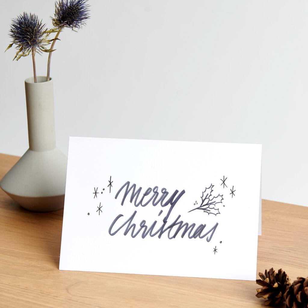 Moodbild:  Merry Christmas Karte als Deko-Element