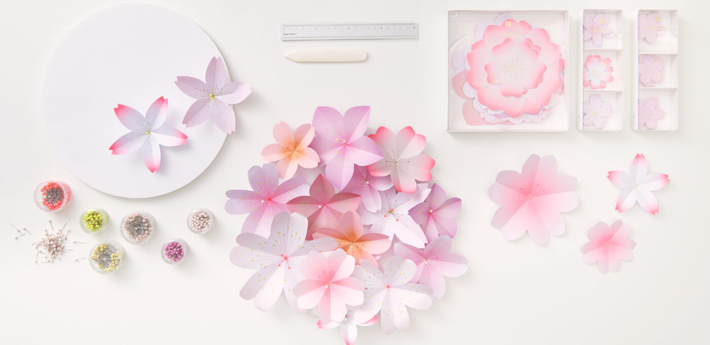 Bastelprojekt: Papierblumen aus vorgestanzten Blumenpapier