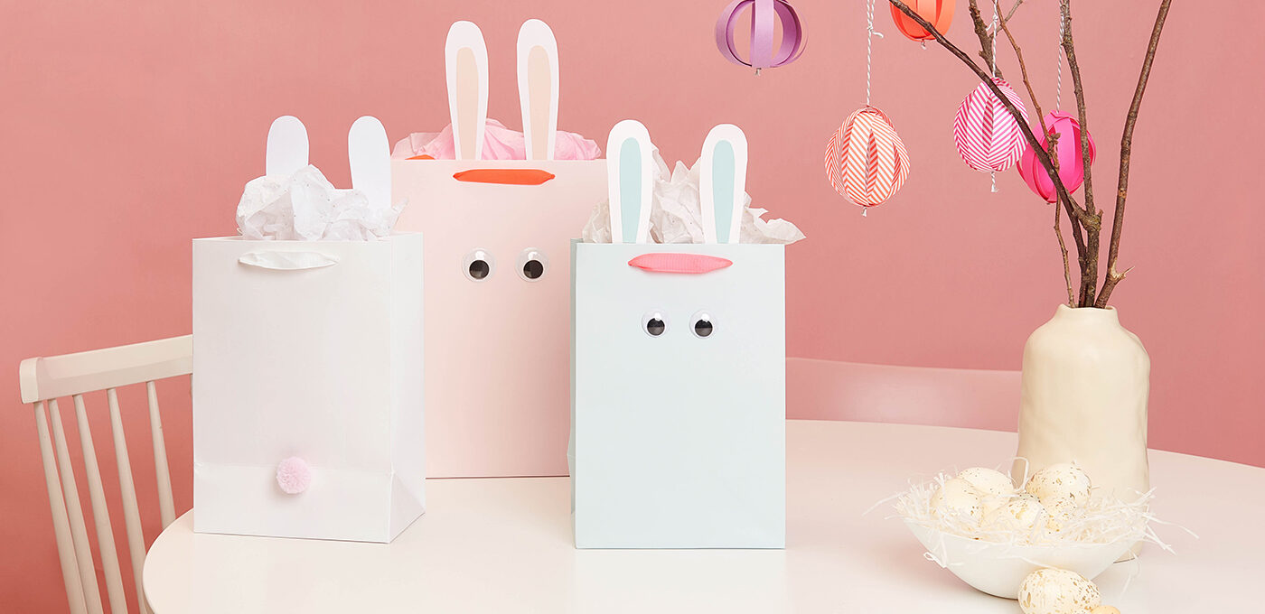 Ostertüten selber basteln aus Motivpapier