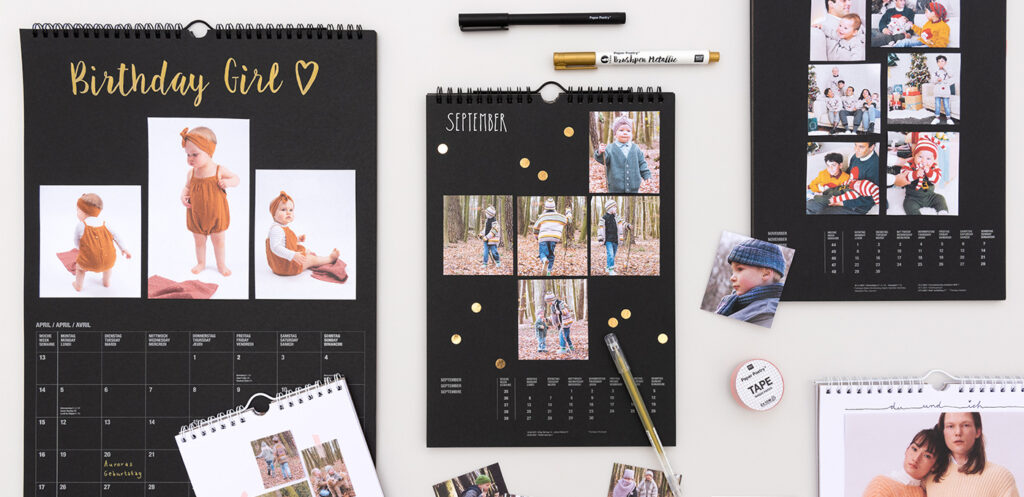 DIY Kalender gestalten mit Fotos und Sprüchen