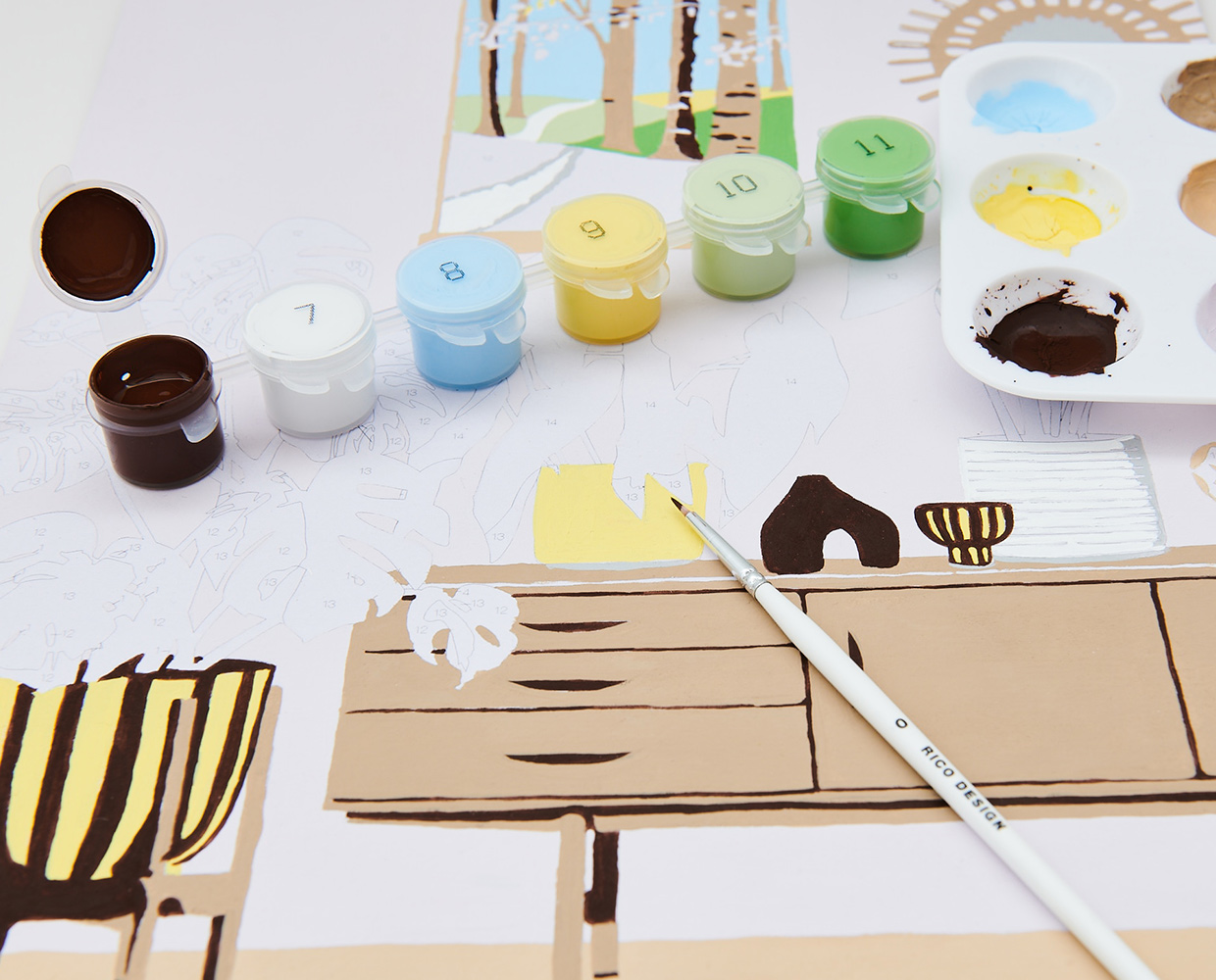  Malen nach Zahlen » Für Erwachsene I idee.blog Motiv 