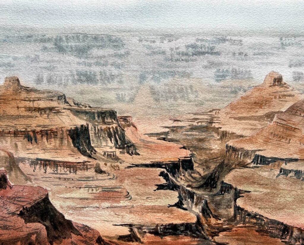 Grand Canyon - gemalt mit den neuen Naturals von Schmincke