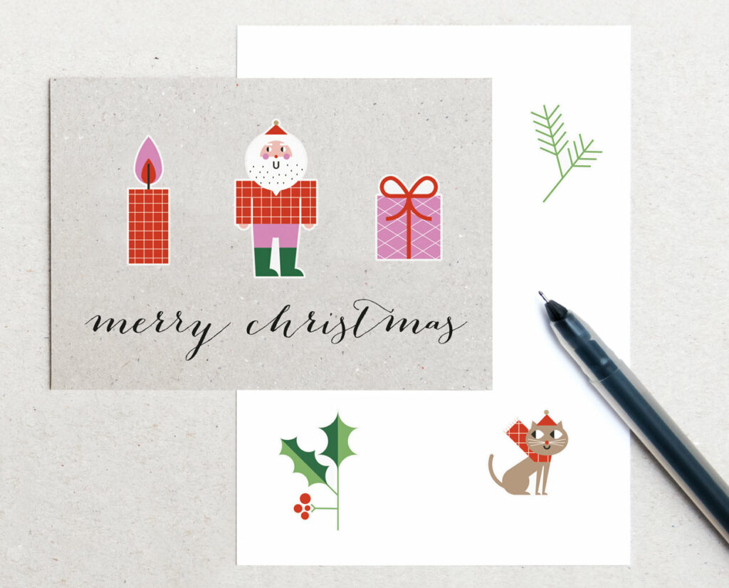 Weihnachtliche Washi Sticker