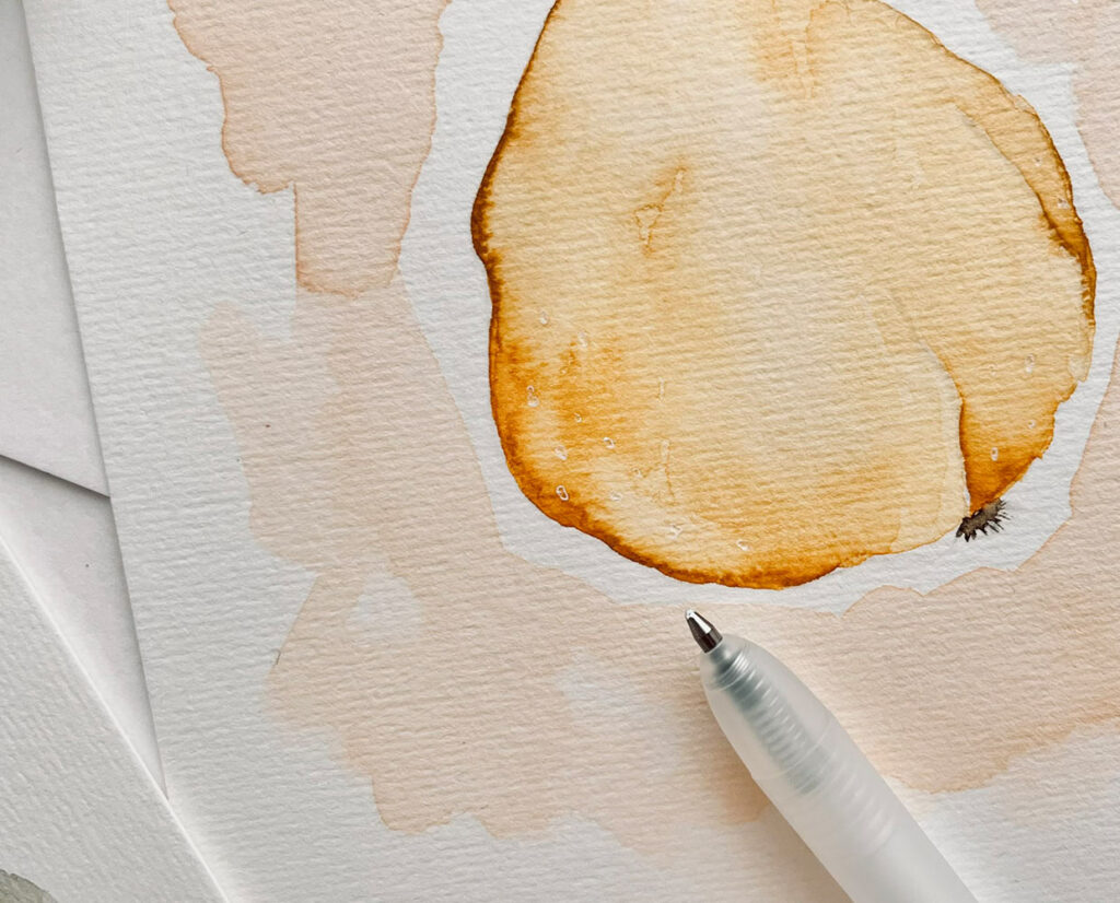Aquarell Blumen mit Brush Pens gestalten
