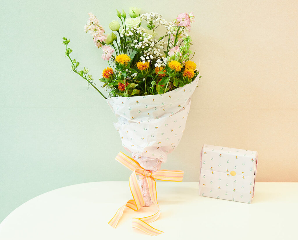 Seidenpapier zum Verpacken von frischen Blumen