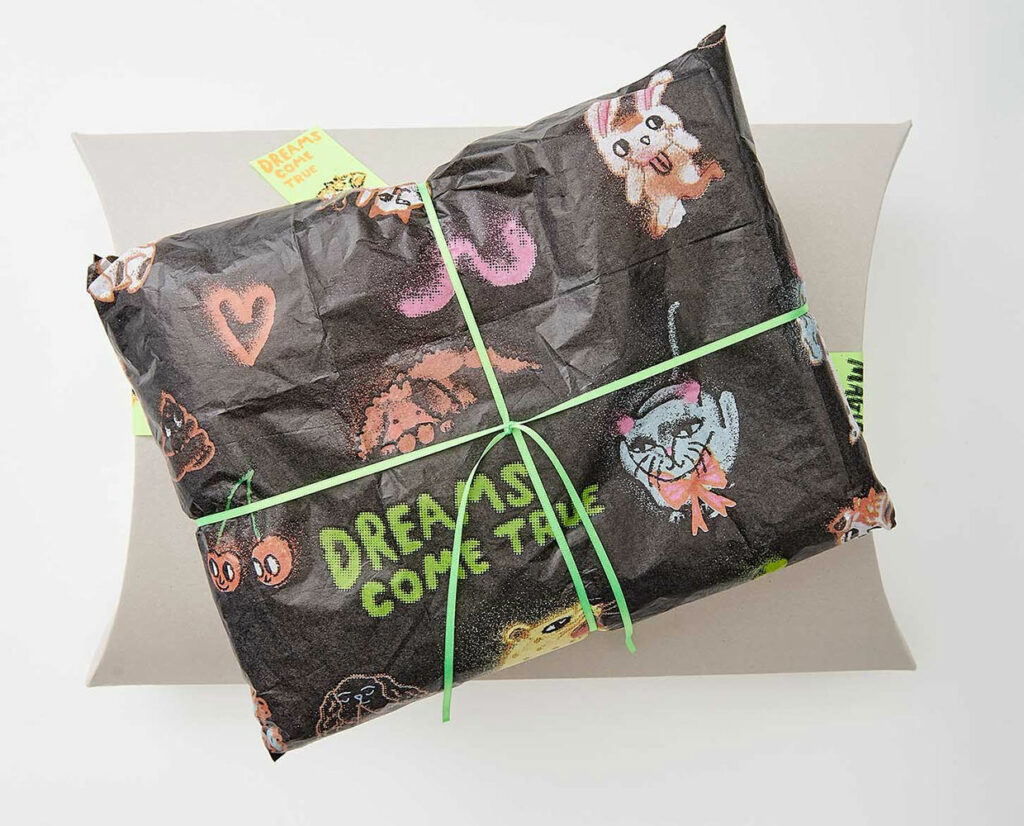 Seidenpapier mit Motiv