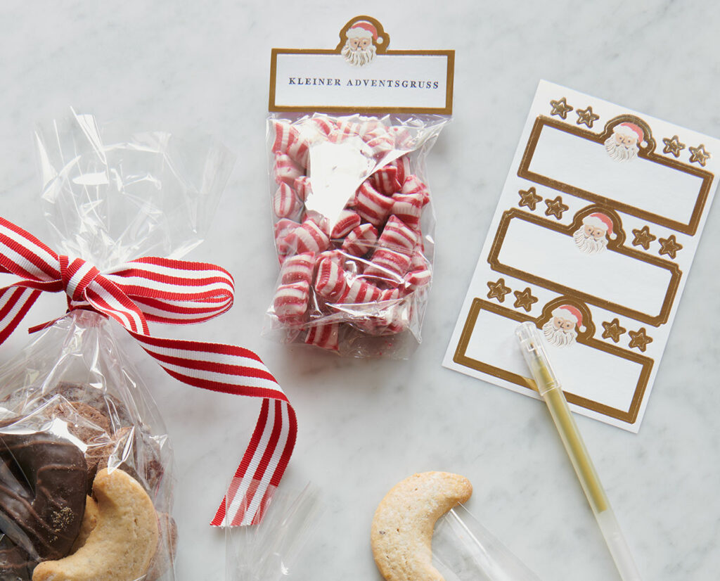 Etiketten zum Beschriften und Bestempeln für besondere Plätzchen