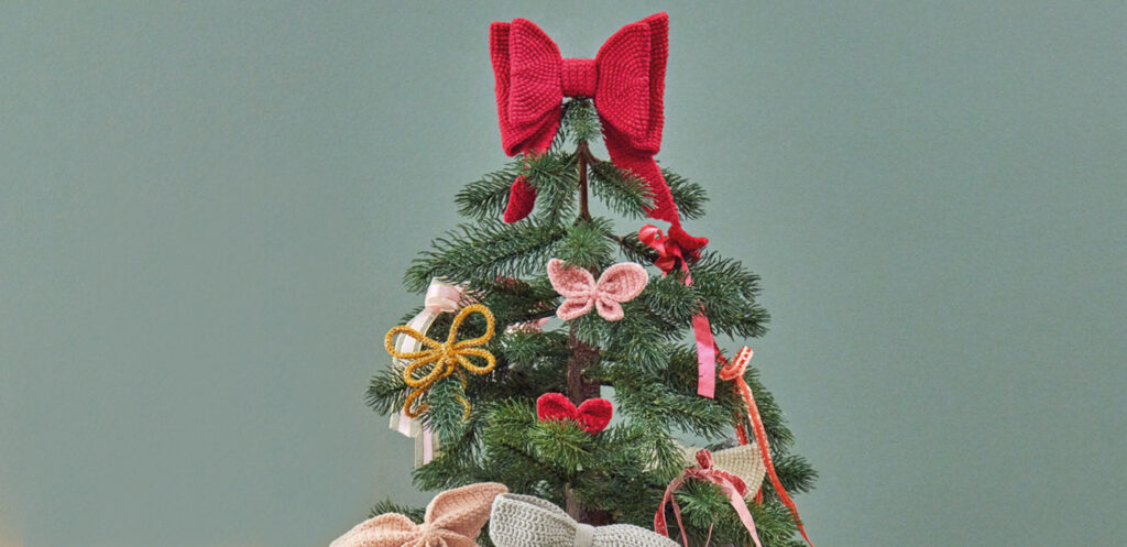 Schleife häkeln geht ganz leicht - unterschiedliche Größen und Farben