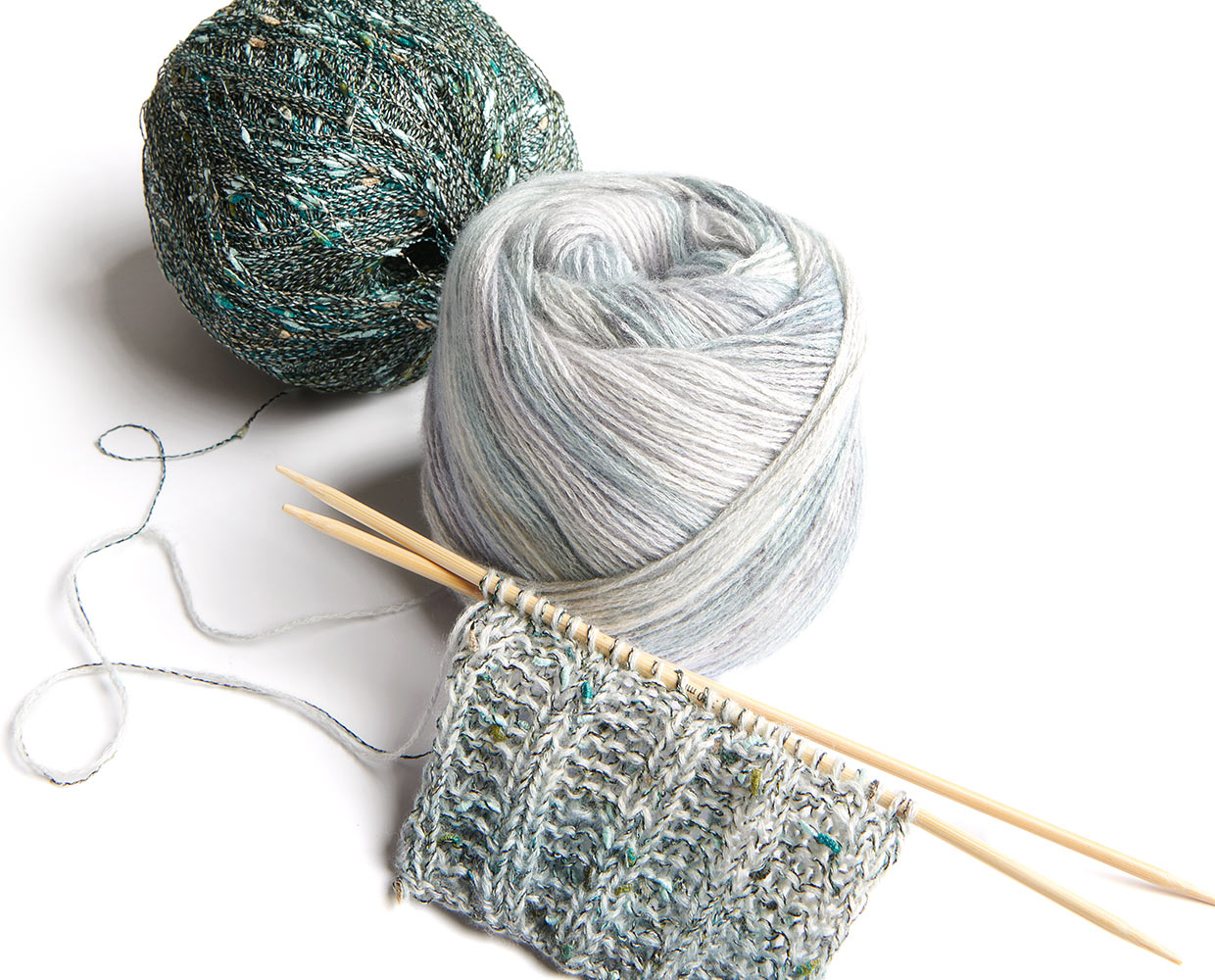 Tolle Effekte mit verstricktem Beilaufgarn erzielen