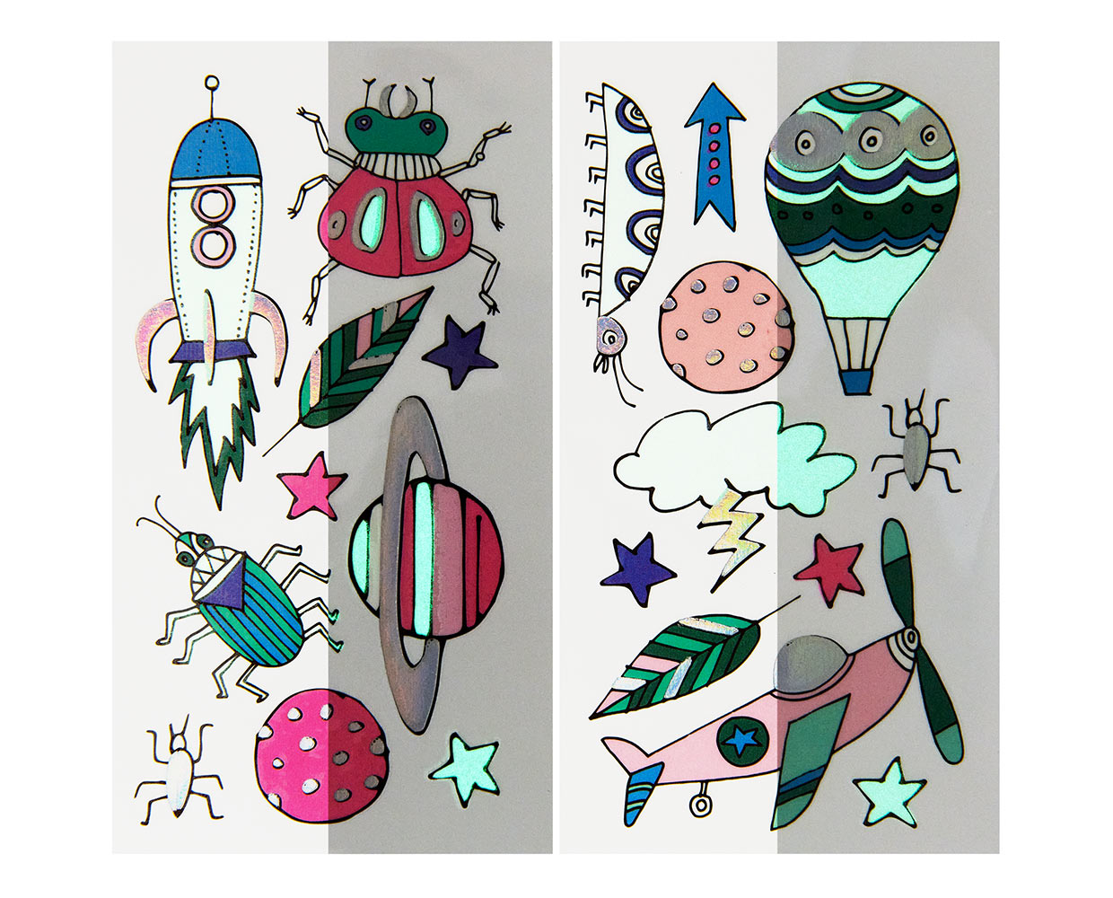 Nachtleuchtende Kindertattoos