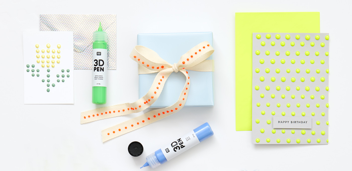 Zur Gestaltung von Karten, Geschenkverpackungen und mehr: Perlenstifte