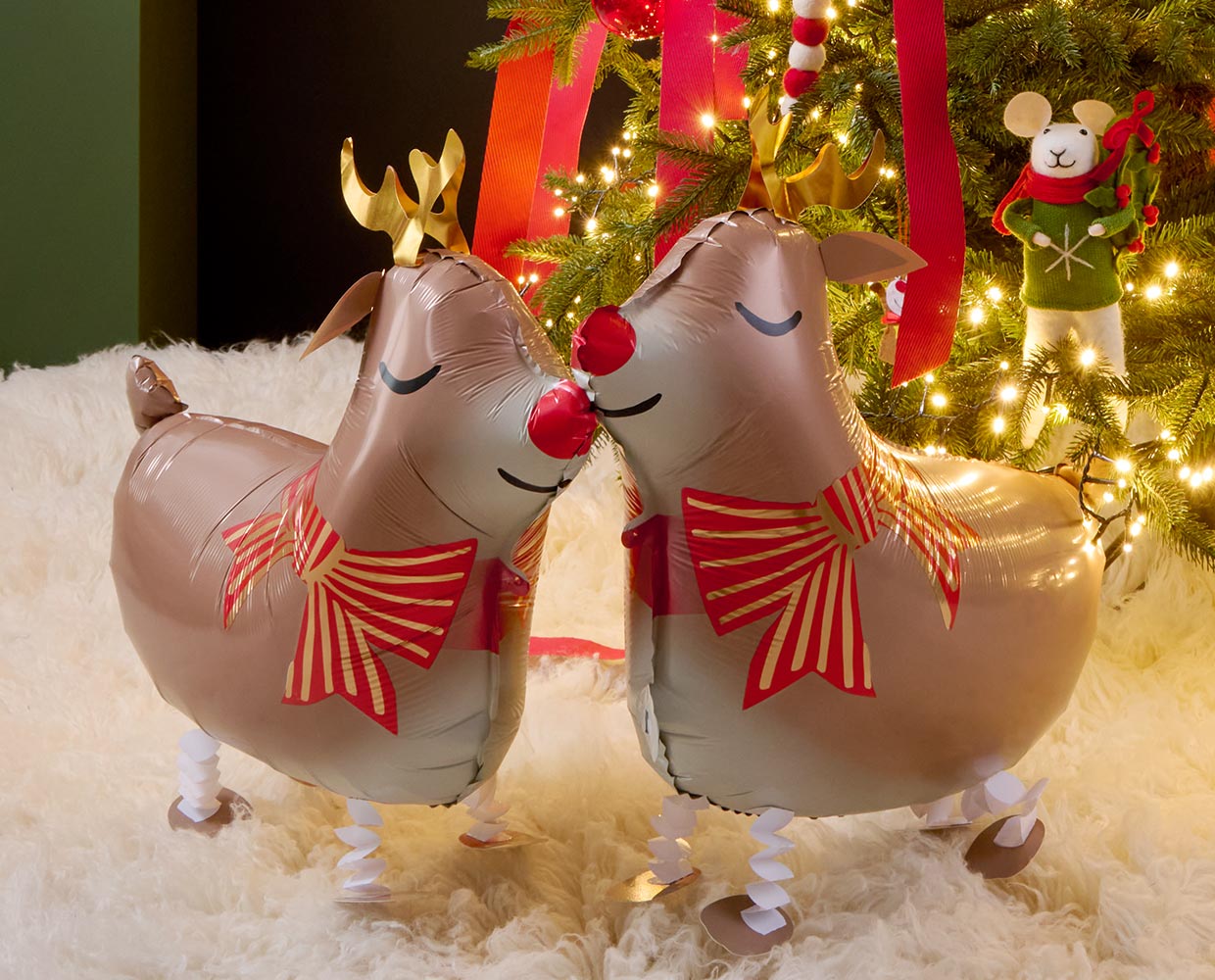 Perfekt für die Weihnachtsdeko: Airwalker Ballons Rentiere